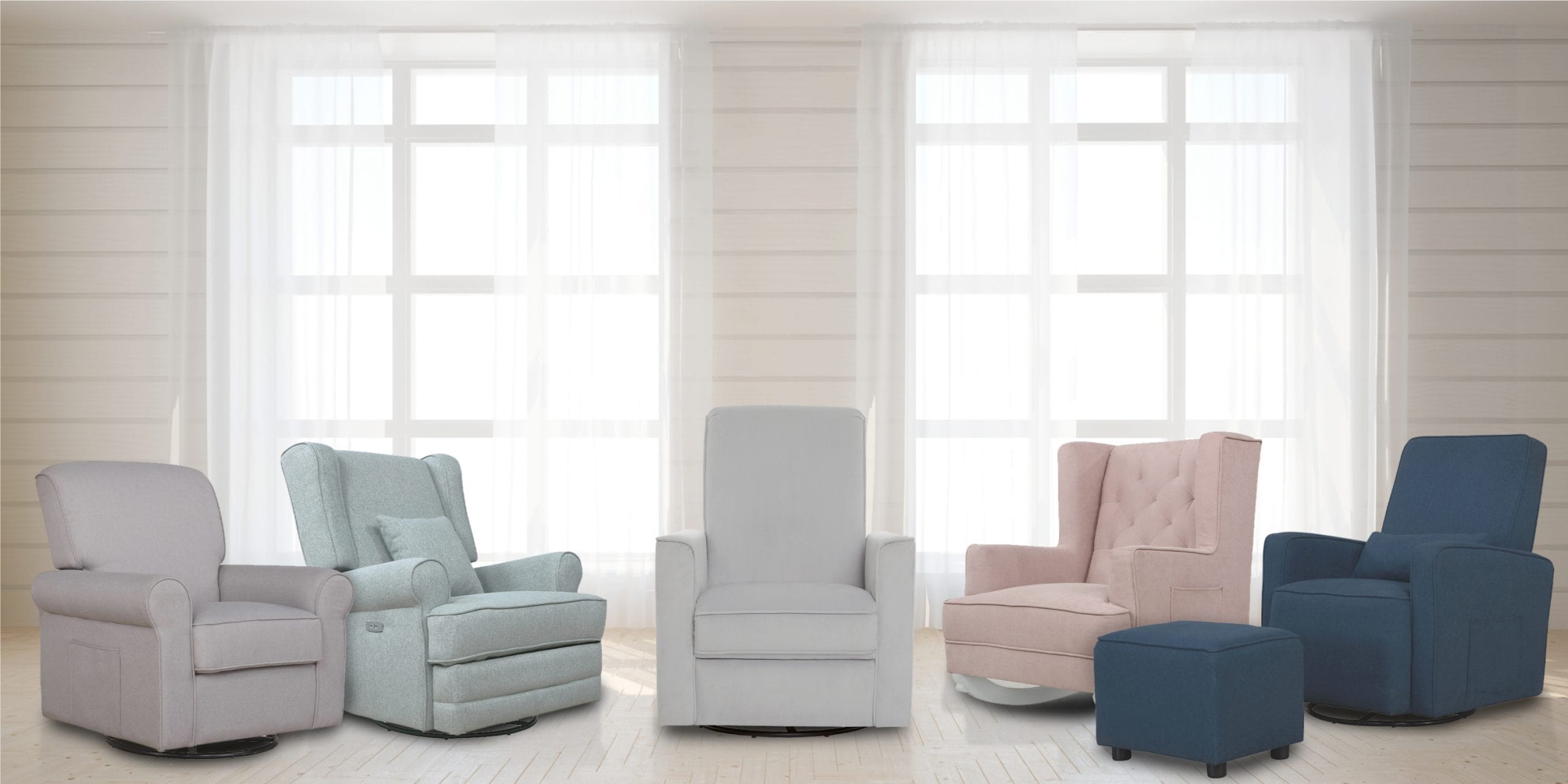 Evolur Glider and Rocking Chair